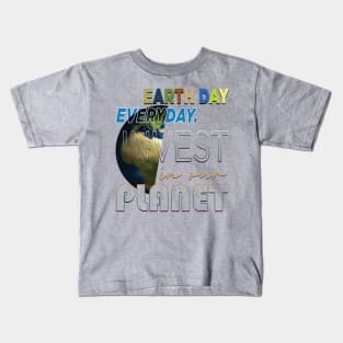 Earth Day is a yearly occasion on April 22 to show support for natural security. First held on April 22, 1970. Kids T-Shirt